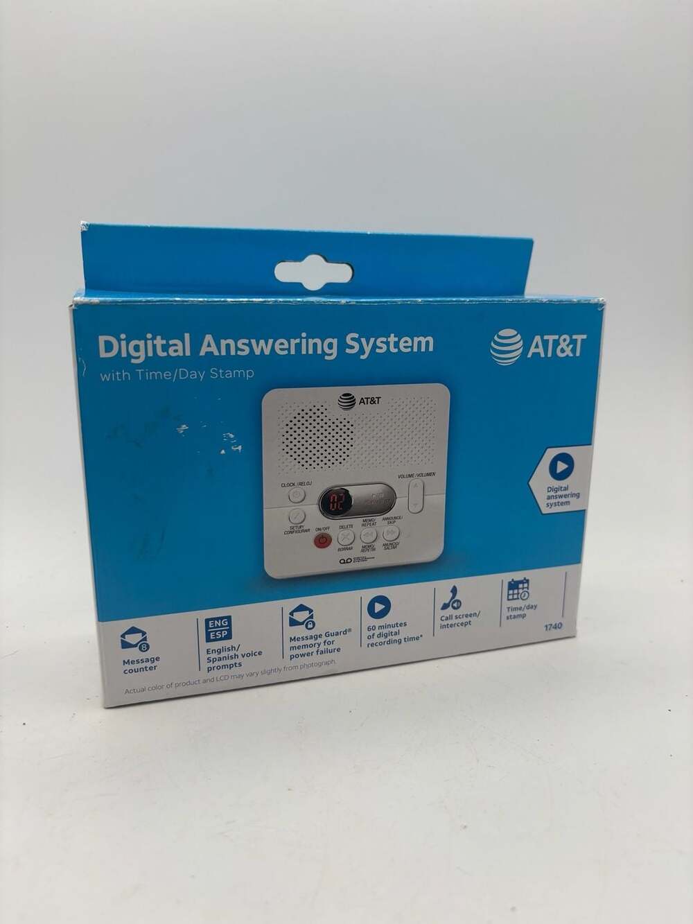 AT&T 1740 Digital Answering System with Time/Day Stamp